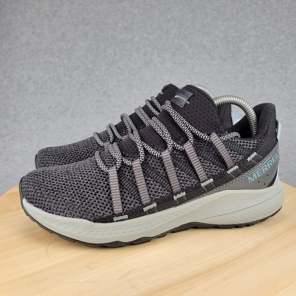 Merrell Bravada Edge Hiking‎ Sneakers Womens 8.5 Black Grey Mesh Trail Shoes